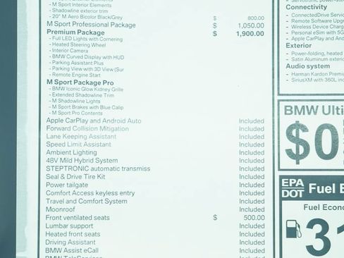 Used 2026 BMW 530i w/ M Sport Package RWD image 9