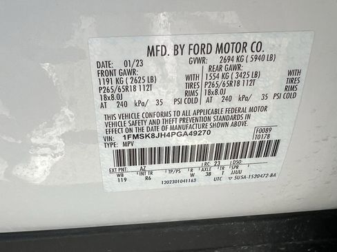 Used 2023 Ford Explorer Timberline w/ Timberline Technology Package image 31