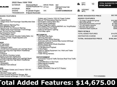 Used 2022 RAM 1500 TRX w/ TRX Level 2 Equipment Group image 3