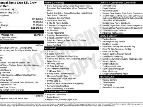 Used 2022 Hyundai Santa Cruz SEL w/ Activity Package image 31