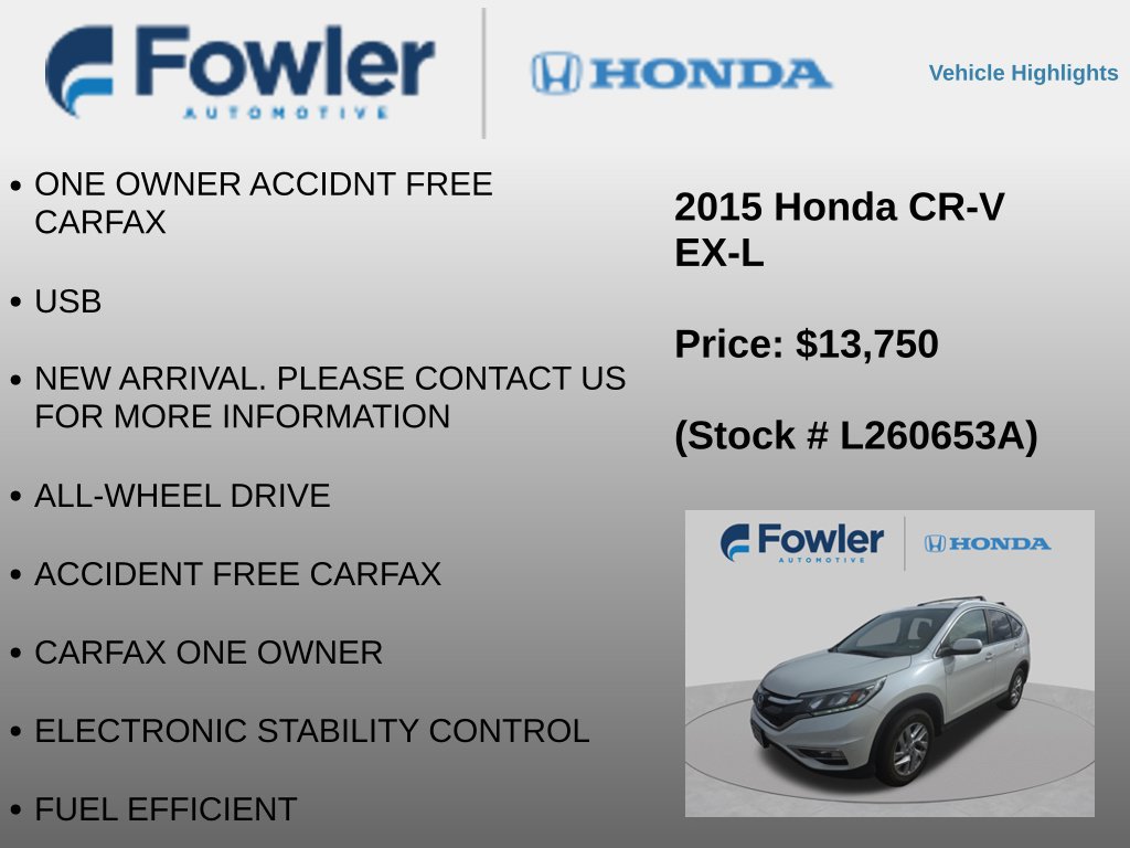 Used 2015 Honda CR-V EX-L image 8