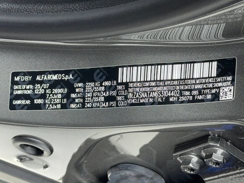 New 2025 Alfa Romeo Tonale w/ Premium Package AWD/4WD image 53