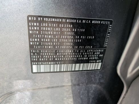Certified 2021 Volkswagen Tiguan S FWD image 31