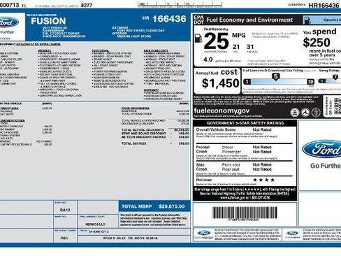 Certified 2017 Ford Fusion SE w/ Fusion SE Technology Package FWD image 8