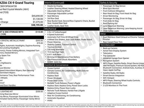 Used 2023 MAZDA CX-9 Grand Touring AWD/4WD image 31