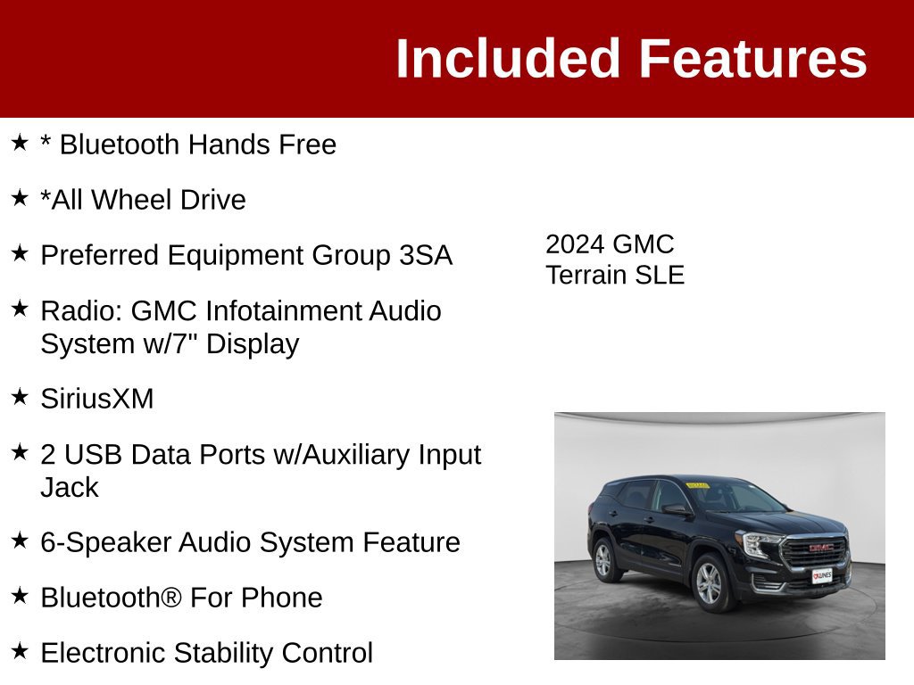 Used 2024 GMC Terrain SLE AWD/4WD image 3