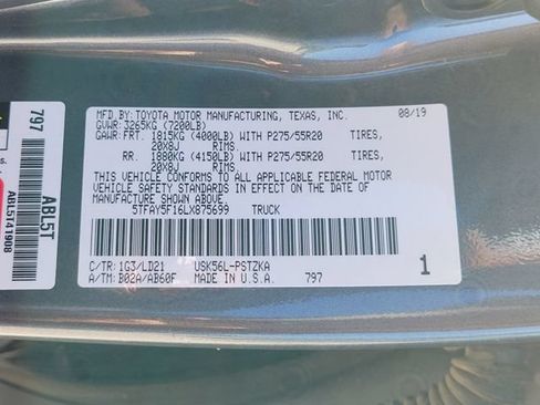Used 2020 Toyota Tundra 1794 Edition AWD/4WD image 18