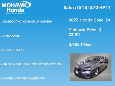 Used 2023 Honda Civic LX image 8