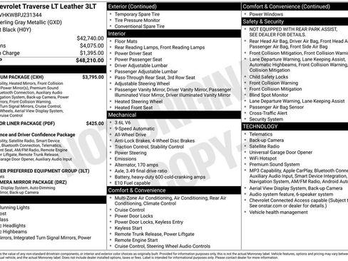 Used 2023 Chevrolet Traverse LT w/ LT Premium Package AWD/4WD image 4