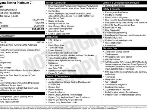 Used 2023 Toyota Sienna Platinum FWD image 8