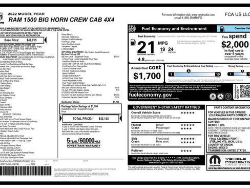 Used 2022 RAM 1500 Big Horn AWD/4WD image 4