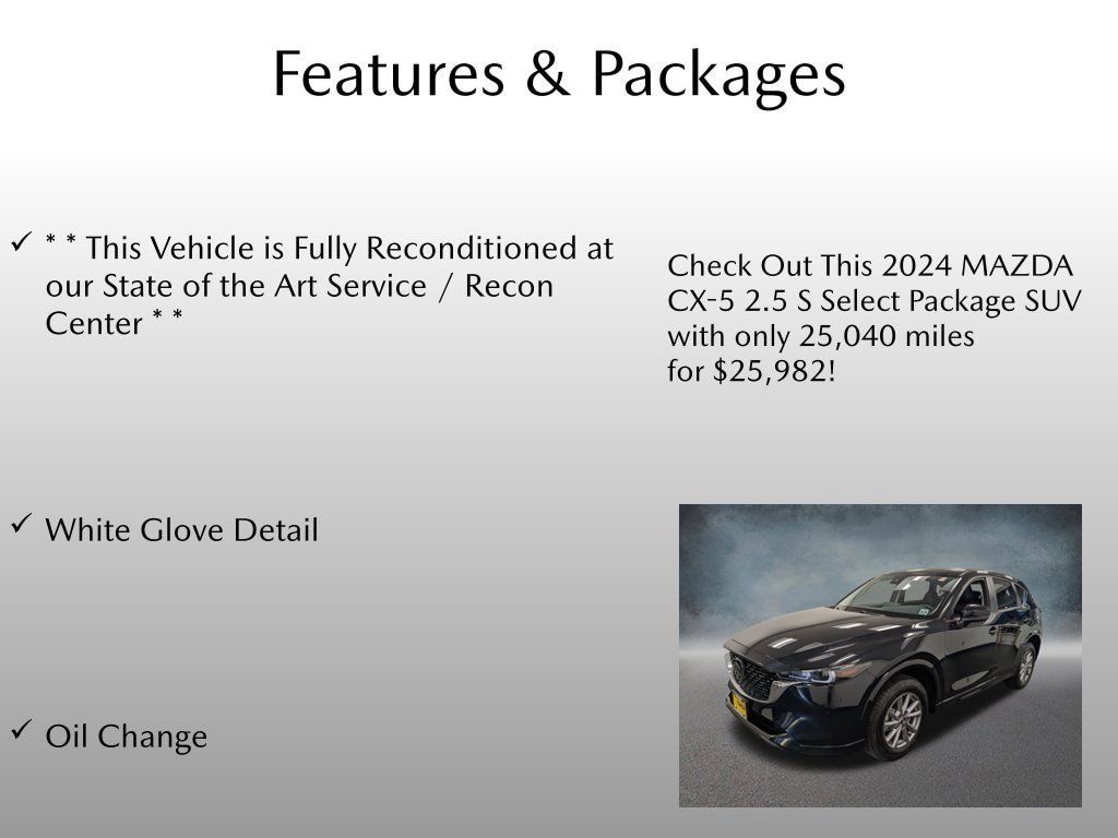 Used 2024 MAZDA CX-5 AWD 2.5 S w/ Select Package image 4