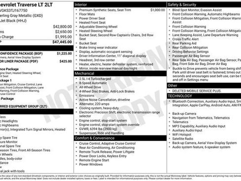 Used 2026 Chevrolet Traverse LT w/ Driver Confidence Package AWD/4WD image 3
