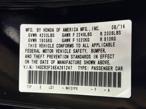 Used 2014 Honda Accord LX image 35
