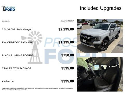 New 2026 Ford Ranger Lariat w/ FX4 Off-Road Package AWD/4WD image 3
