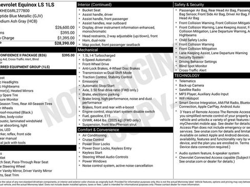 Used 2024 Chevrolet Equinox LS w/ Driver Confidence II Package FWD image 6