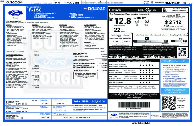 Used 2024 Ford F150 XLT w/ Equipment Group 302A MID AWD/4WD image 12