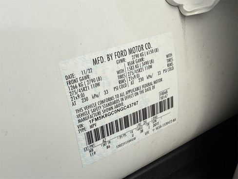 Certified 2022 Ford Explorer ST w/ Equipment Group 401A image 35