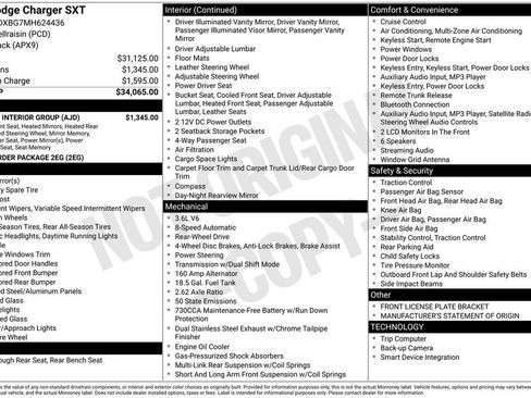 Used 2021 Dodge Charger SXT w/ Leather Interior Group image 15