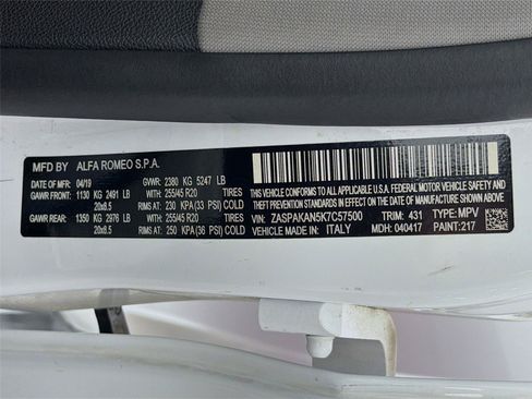Used 2019 Alfa Romeo Stelvio AWD w/ Nero Edizione image 39