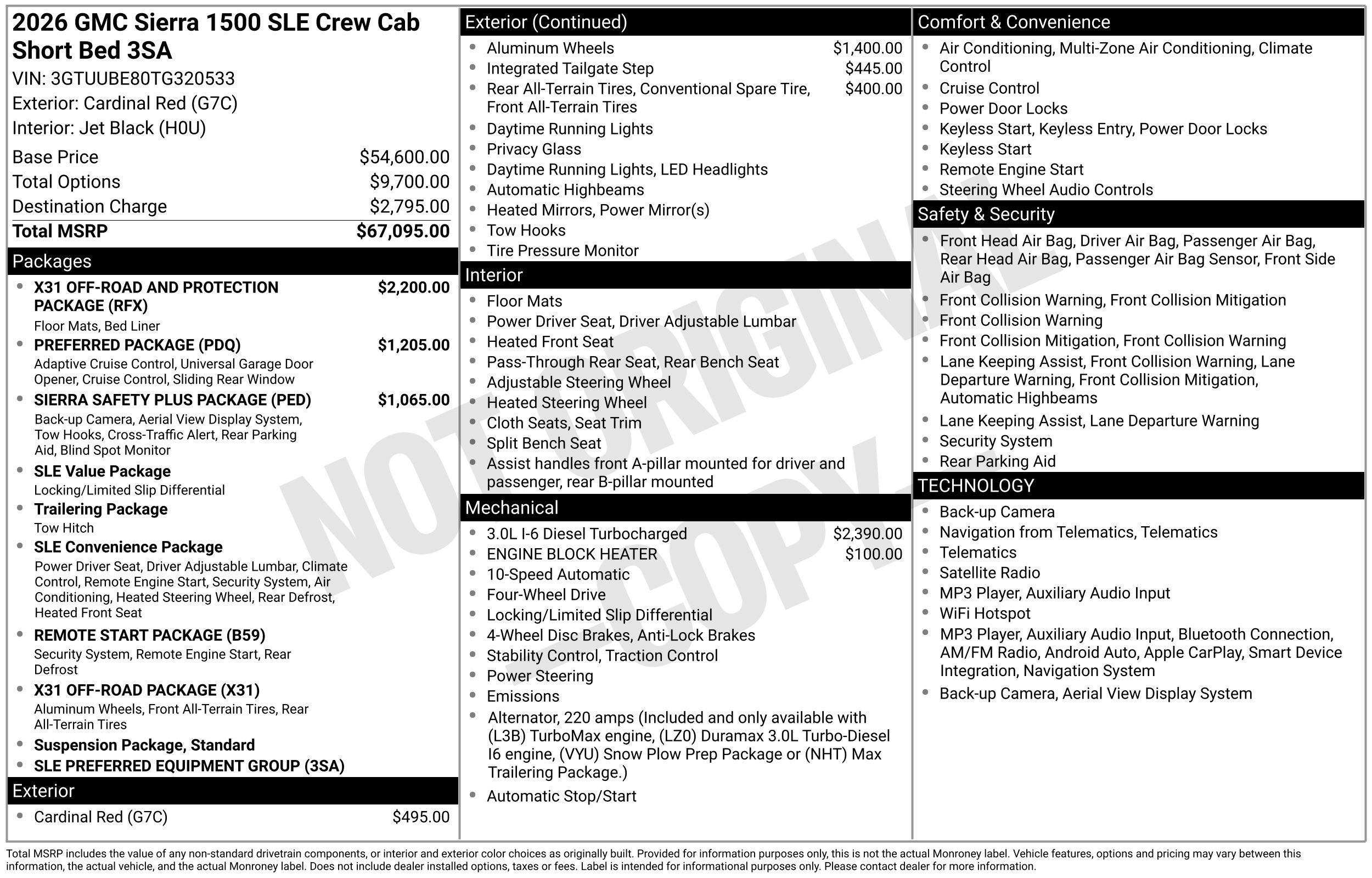 New 2026 GMC Sierra 1500 SLE AWD/4WD image 3