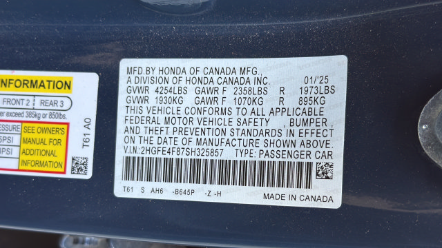 Used 2025 Honda Civic Sport image 31