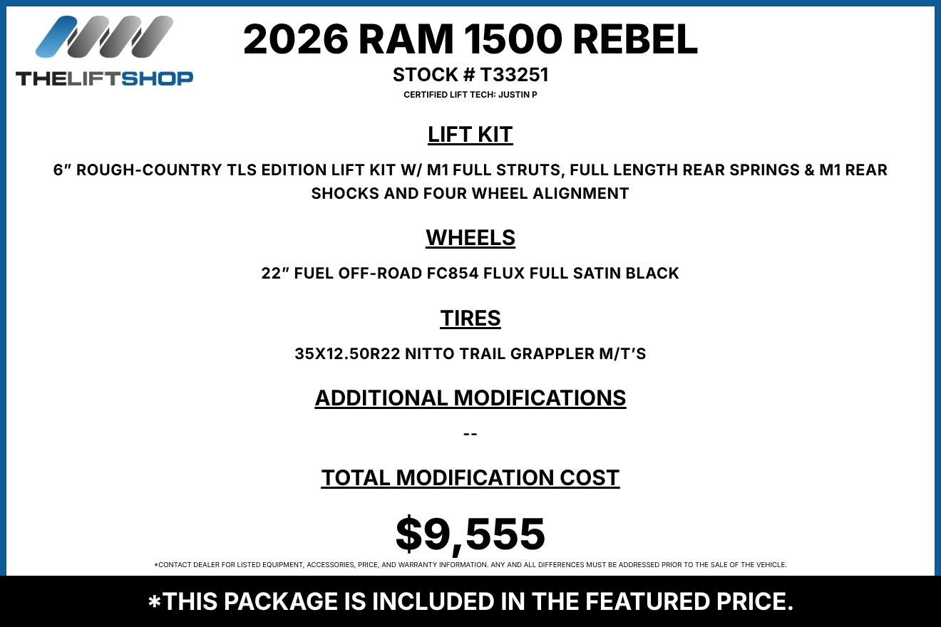 Used 2026 RAM 1500 Rebel w/ Rebel Level 1 Equipment Group AWD/4WD image 2