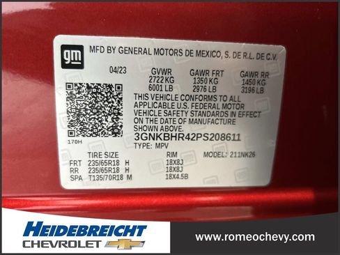 Used 2023 Chevrolet Blazer LT w/ Convenience Package AWD/4WD image 8