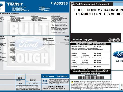 Used 2019 Ford Transit 150 130 Low Roof RWD image 5