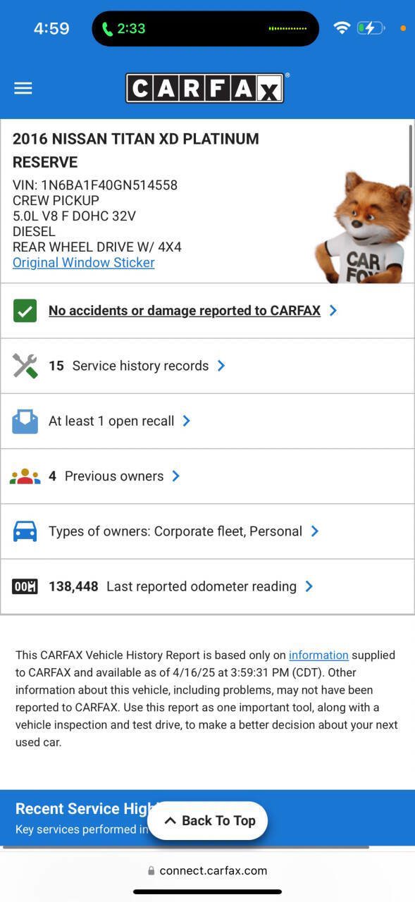 Used 2016 Nissan Titan Platinum Reserve AWD/4WD image 36