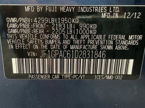 Used 2013 Subaru Impreza 2.0i Premium w/ All-Weather Pkg AWD/4WD image 47