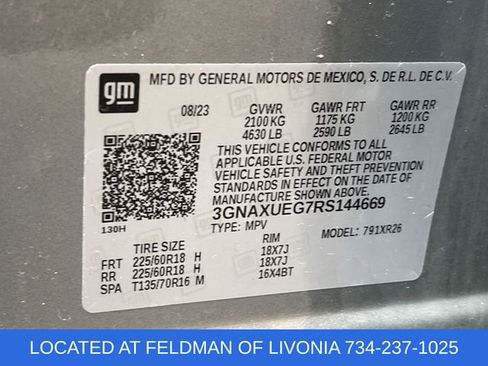 Certified 2024 Chevrolet Equinox LT AWD/4WD image 33