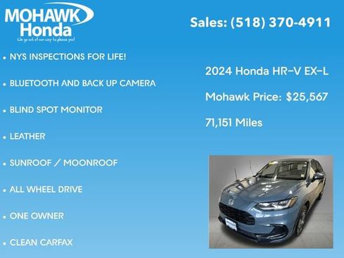 Used 2024 Honda HR-V EX-L image 7