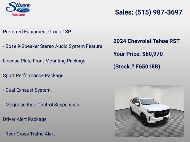 Used 2024 Chevrolet Tahoe RST w/ Sport Performance Package AWD/4WD image 22