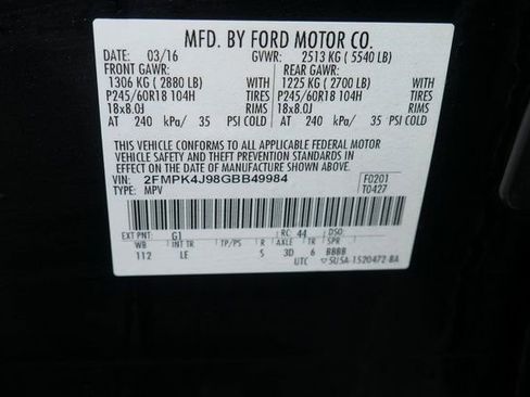 Used 2016 Ford Edge SEL w/ Equipment Group 201A image 26