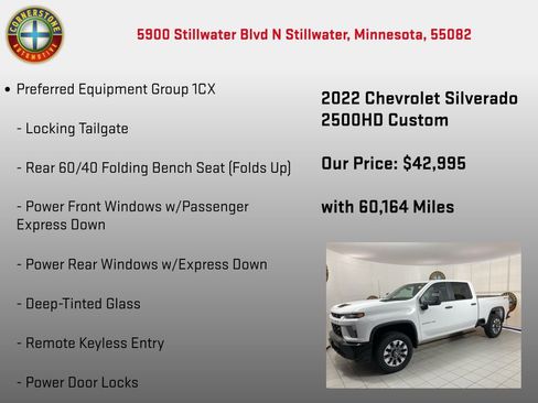 Used 2022 Chevrolet Silverado 2500 Custom w/ Custom Convenience Package AWD/4WD image 5
