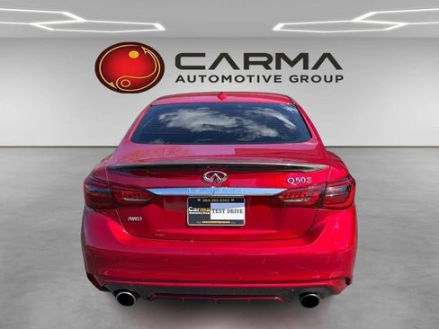 Used 2018 INFINITI Q50 Red Sport 400 w/ Sensory Package (Sport) image 4