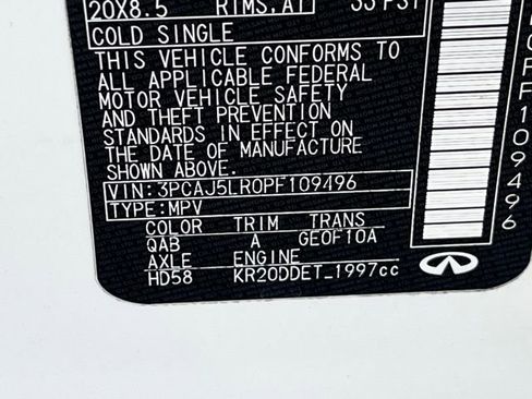 Used 2023 INFINITI QX55 Sensory w/ Lighting Package image 28