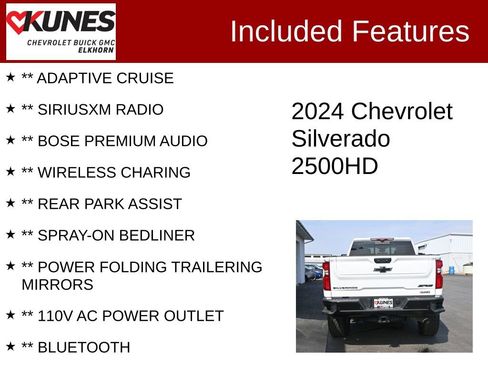 Used 2024 Chevrolet Silverado 2500 ZR2 w/ Technology Package AWD/4WD image 3