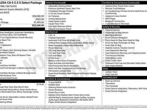 Certified 2025 MAZDA CX-5 AWD 2.5 S w/ Select Package image 25