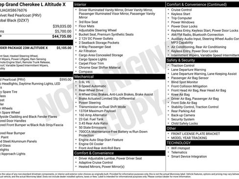 New 2025 Jeep Grand Cherokee L Altitude image 25