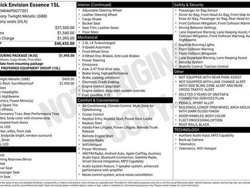 Used 2023 Buick Envision Essence w/ Sport Touring Package image 33