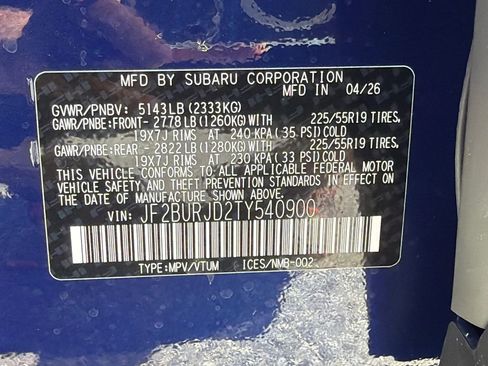 New 2026 Subaru Outback Touring XT AWD/4WD image 31