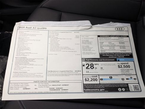 New 2026 Audi A3 2.0T Premium image 18