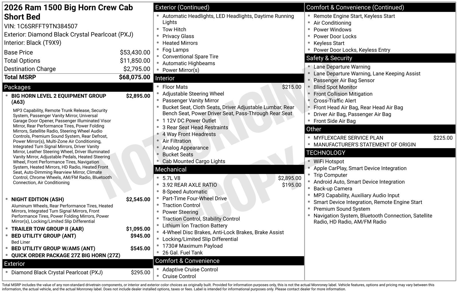 New 2026 RAM 1500 Big Horn AWD/4WD image 15