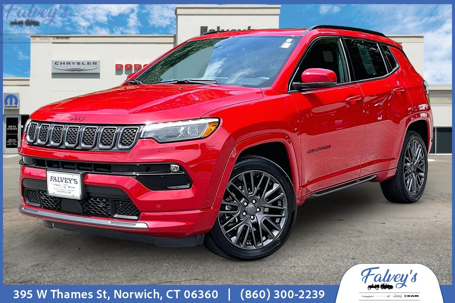 Certified 2023 Jeep Compass Limited w/ Elite Group for (Red) Edition AWD/4WD image 1