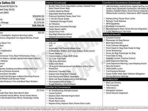 Certified 2024 Kia Seltos EX AWD/4WD image 34