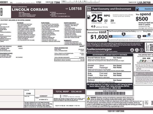 Used 2020 Lincoln Corsair FWD w/ Equipment Group 101A image 43