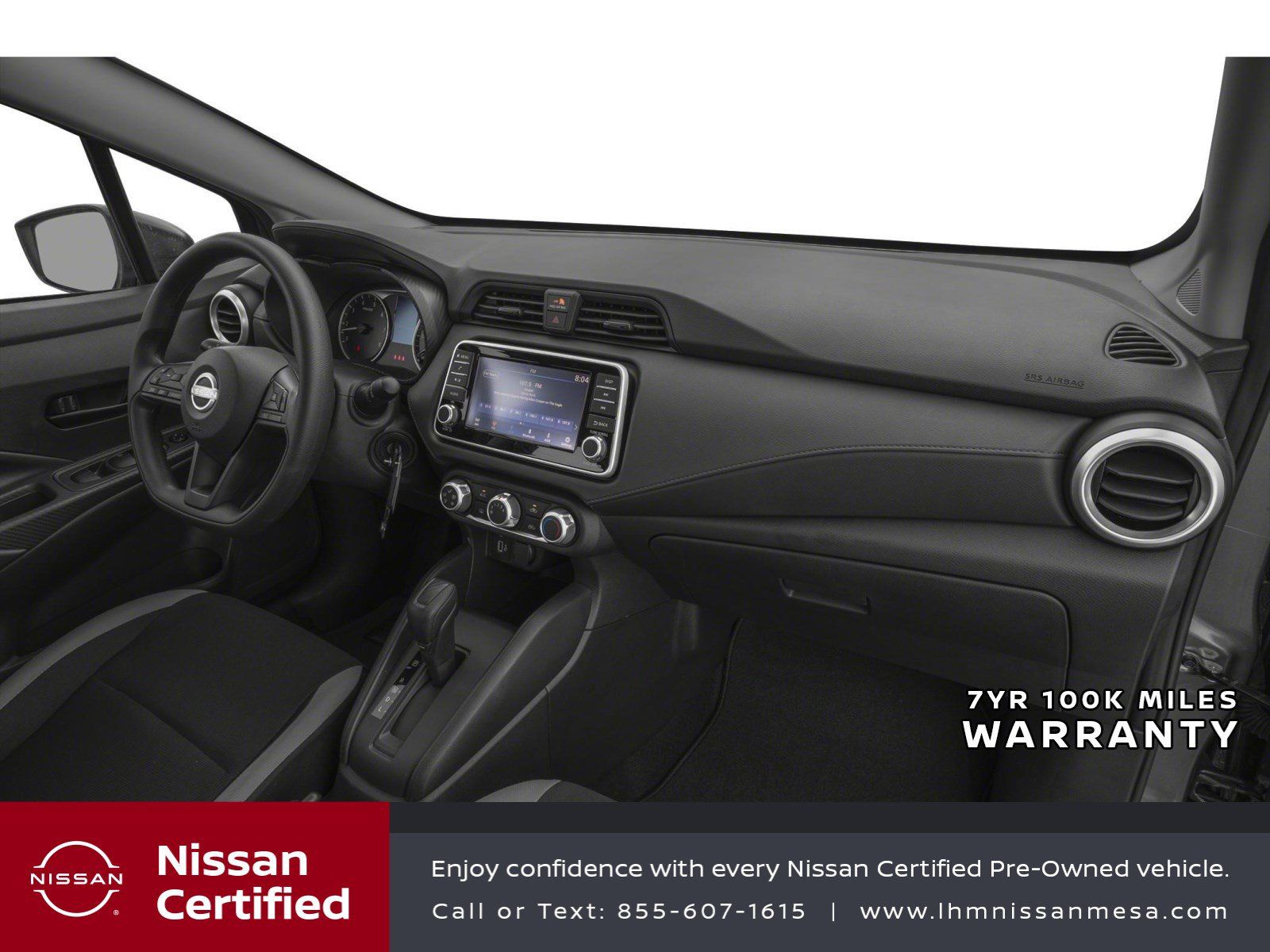 Certified 2025 Nissan Versa S w/ Trunk Package FWD image 10