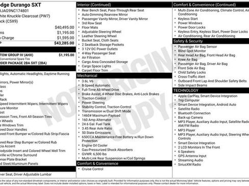 Used 2022 Dodge Durango SXT w/ Trailer Tow Group IV AWD/4WD image 4